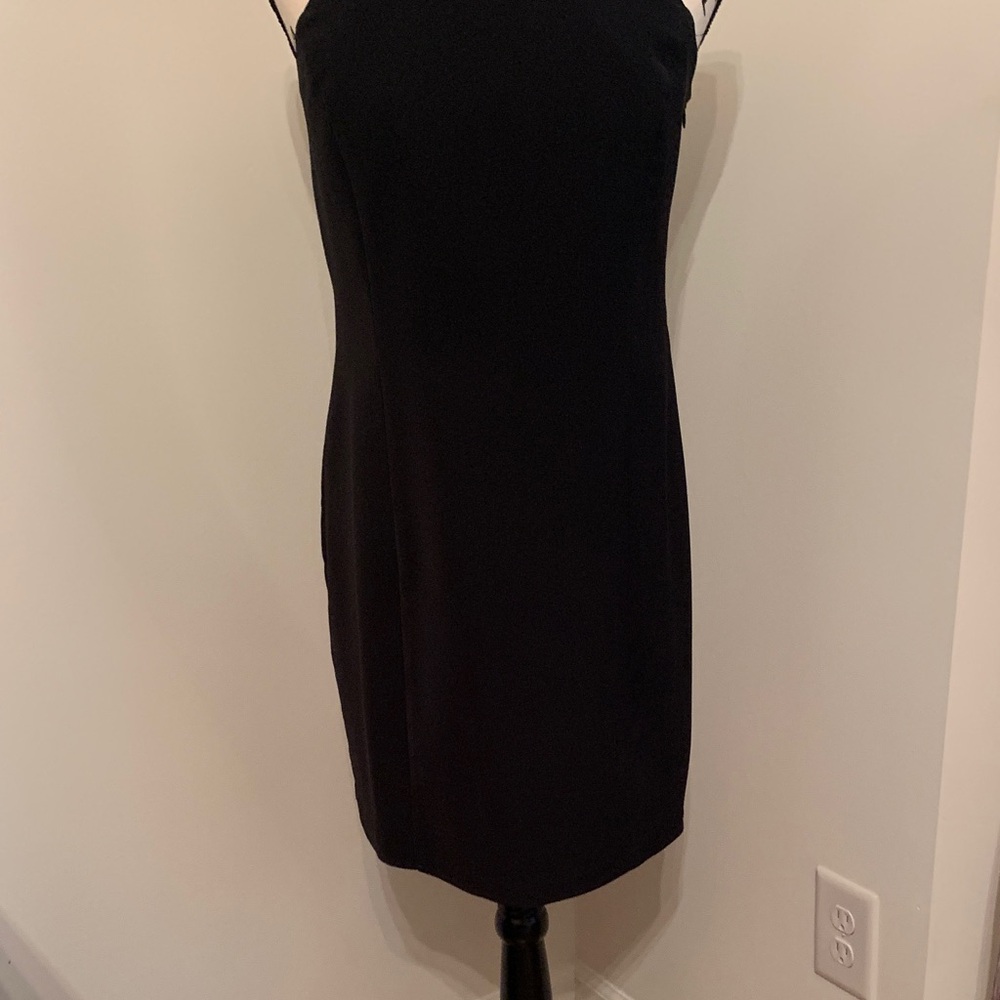 Vintage CDC Petites Classic Cocktail Mini Dress (Black) - Picture 3 of 14